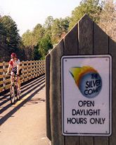 Biker on Silver Comet Trail